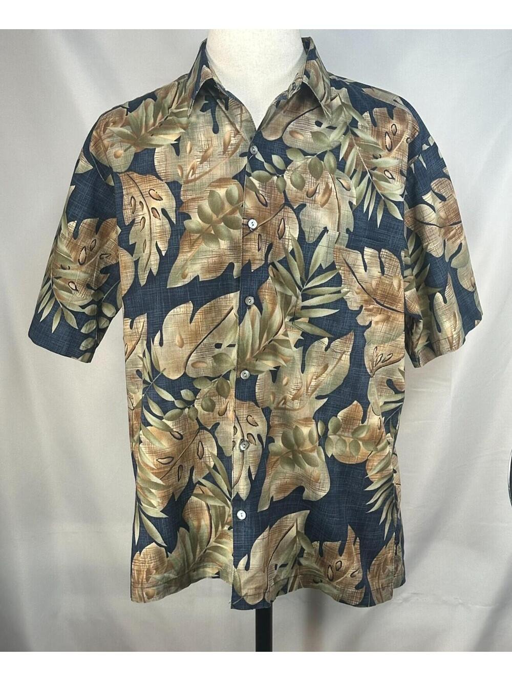 Tori Richard Cotton Hawaiian Shirt Button Up Multicolored L